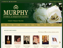 Tablet Screenshot of murphyfuneralservices.com